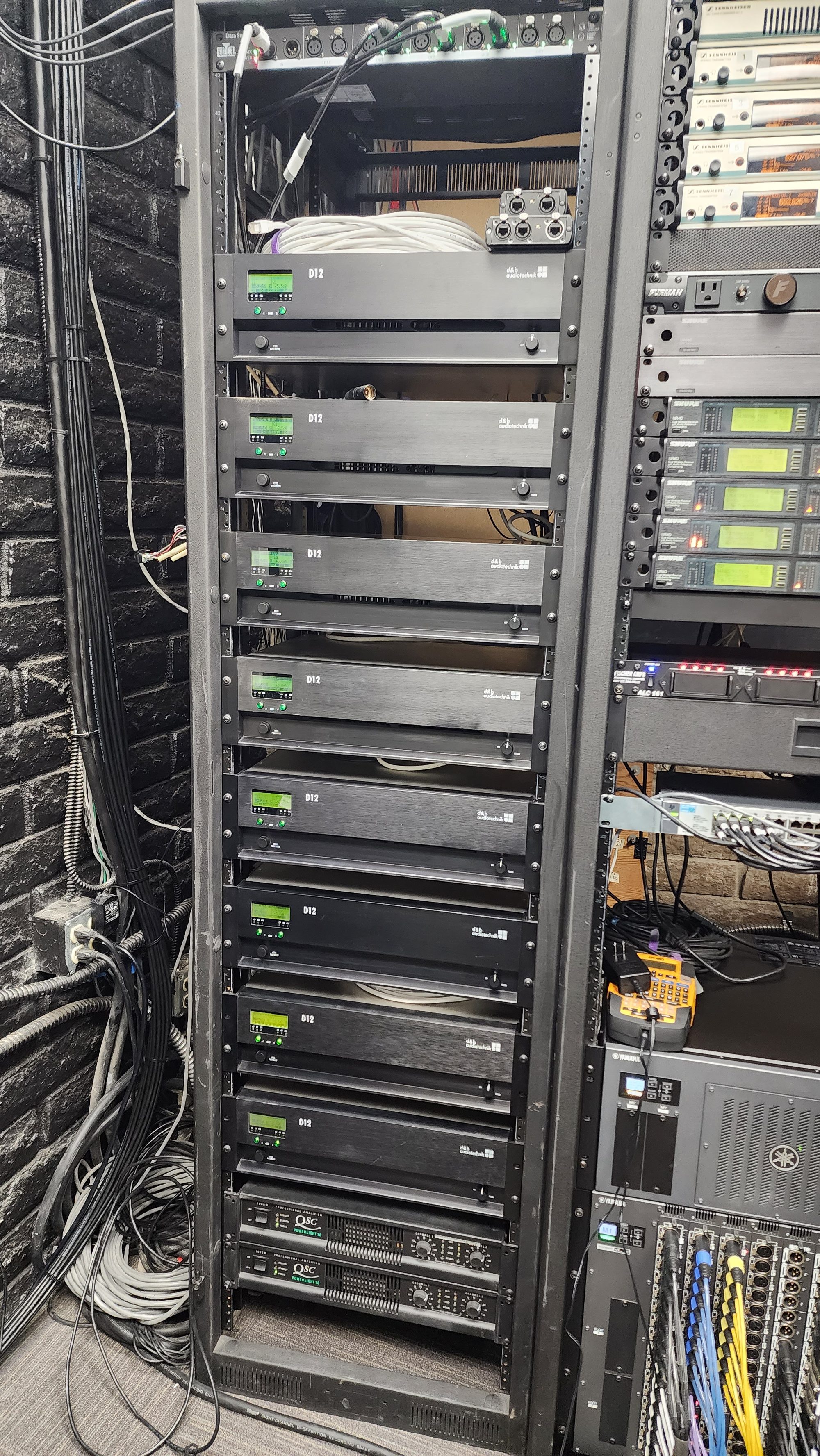 An equipment rack we built